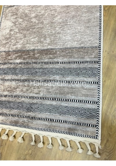 Salerno Çamaşır Makinesinde Yıkanabilir Kilim Halı Hs1025 Çok Renkli