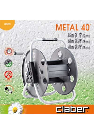 Claber 8890 Metal 40 Hortum Sarma Makarası (439534049)