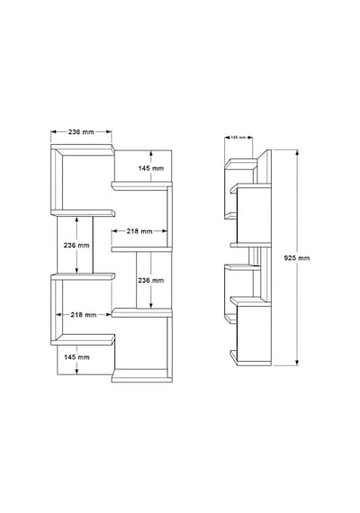 Wall 22 Duvar Rafı Sepet-beyaz Wal22-sw Sepet Ceviz - Beyaz