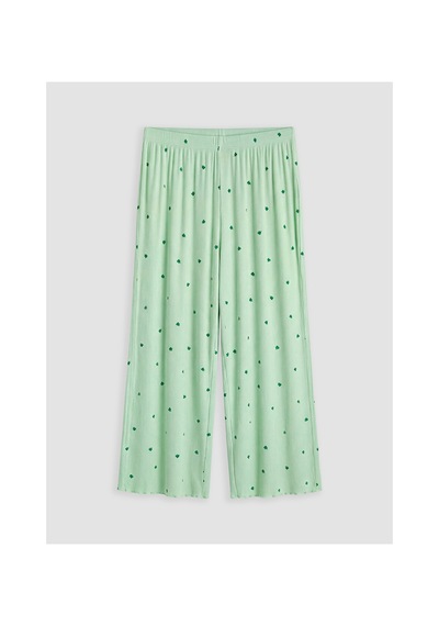 Lcw Dream Yeşil Bisiklet Yaka Hamile Kaprili Pijama Takımı