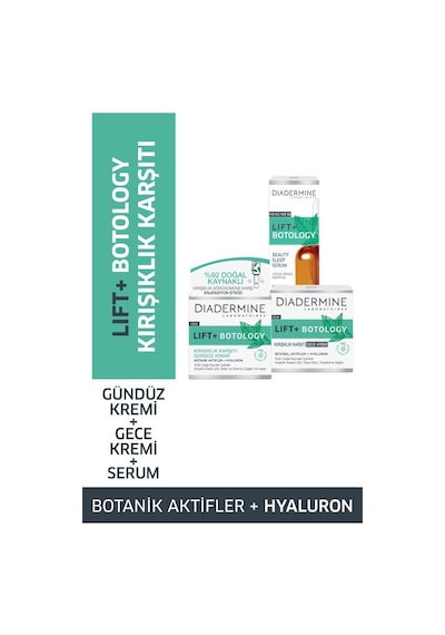 Diadermine Lift+ Botology   Serum 30 Ml + Gündüz Kremi 50 Ml + Gece Kremi 50 Ml