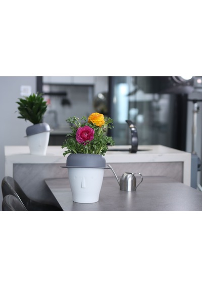 Dekoratif Kendini Otomatik Sulayan Akıllı Saksı Büyük Boy 25 X 22 X 25 Cm