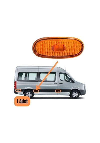 Volkswagen Crafter 2006-2016 Etek Lambası Sarı Oem 2e0945061c