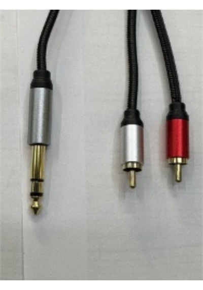 Çivi Jack Rca Kablo 6.3 Mm 2 Rca Kablo Rca Amfi Kablosu