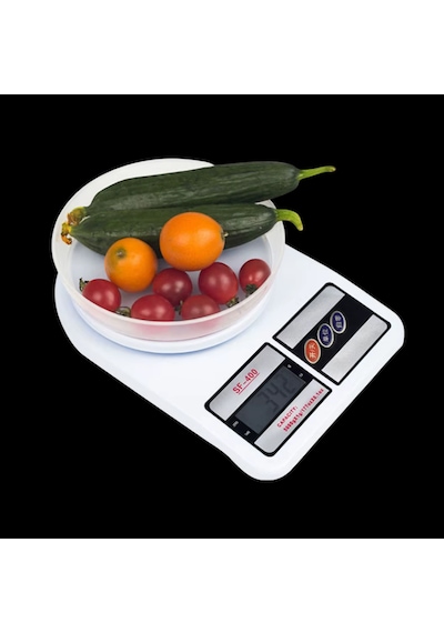 Lcd Ekranlı Dijital Hassas Mutfak Terazisi 10 Kg Kapasiteli, 1 G Hassasiyetli Elektronik Tartı