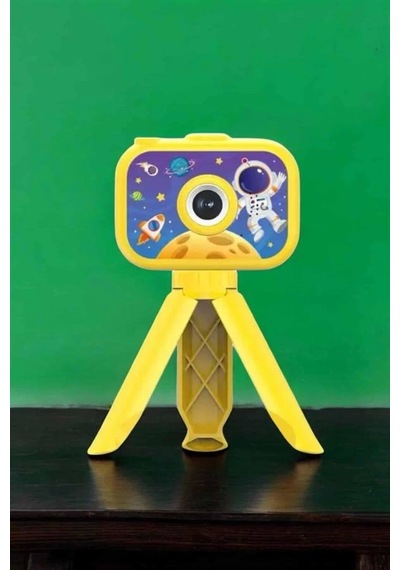 Ayaklı Mini Fotoğraf Makinesi Çocuk Için Eğitici Video Kamera Kopya