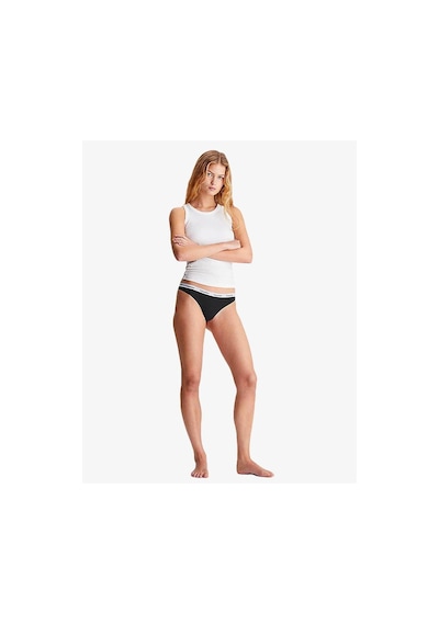 Calvin Klein Thong 3pk Underwear Bottoms Külot-9123 Black/whıte/grey Heather