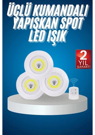 Kablosuz Pilli Işıldak Masa Lambası Mutfak Tezgah Altı Banyo Dolabı Dolap İçi Diğer