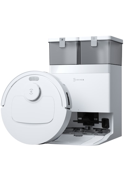 Ecovacs Deebot T30C Prime Omni Robot Süpürge 25.000 Pa Emiş Gücü Ozmo Turbo 2.0 Paspas Teknolojisi Beyaz