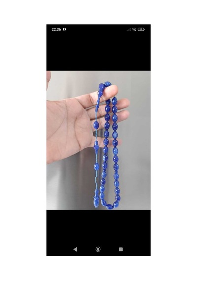 Sıkma Kehribar Tesbih Üst Düzey Usta İşçilik Lacivert - 865605827 Lacivert - 865605827 Lacivert