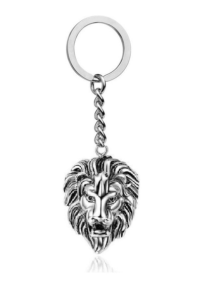 Herşey Nota Silver Taçlı Aslan Figür Anahtarlık