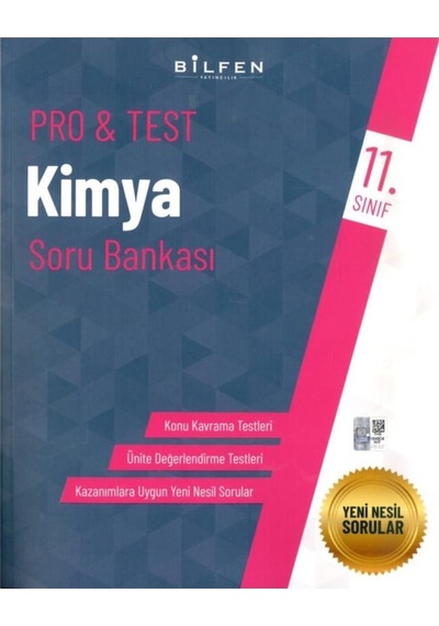 11.Sınıf Pro Test Kimya Soru Bankası Kitabı (550475142)