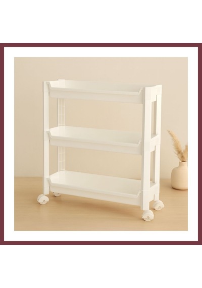 Storeşahin 3 Katlı Tekerlekli Sepet Organizer Raf Shn0720 Çok Renkli