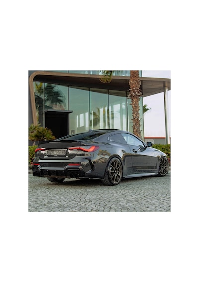 Bmw 4 Serisi G22 Coupe 2020+ Arka Difüzör M Paket Uyumlu Piano Black Difüzör