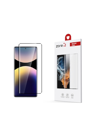 Maks Technology Redmi Note 14 Pro 4g Zore Full Yapışkanlı Cam Ekran Koruyucu - Şeffaf