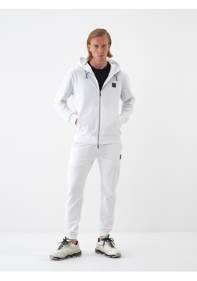 Xint Beyaz Pamuk Dokulu Regular Fit Sweat Mont 350193