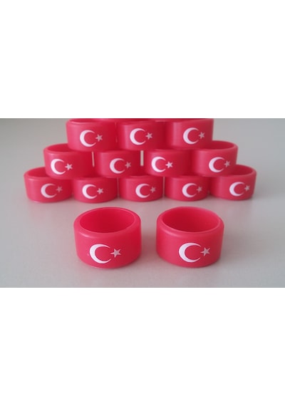 10 Adet Ay Yıldız Silikon Lastik Bant.Vape Band 22 Mm Vape Bant