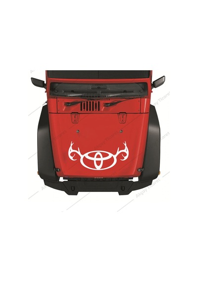 Toyota Sticker Toyota Boynuz Sticker Araba Sticker