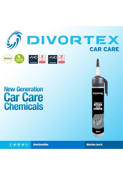 Divortex Rtv Siyah Sıvı Conta 200 Ml.