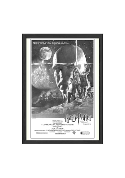 Harry Potter Siyah Ahşap Çerçeveli Poster, Film Duvar Tablosu