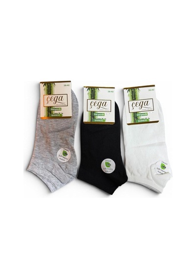 Çega Socks Kadın Bambu Dikişsiz Topuk Taban Takviyeli Patik Çorap 12'li Çok Renkli Çok Renkli Çega Socks Kadın Bambu Dikişsiz Topuk Taban Takviyeli Patik Çorap 12'li Çok Renkli Çok Renkli