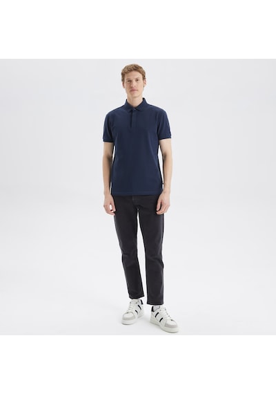 Nautica Nautıca Erkek Lacivertvert Slım Fıt Kısa Kollu Polo K35062T 4Nv Lacivert