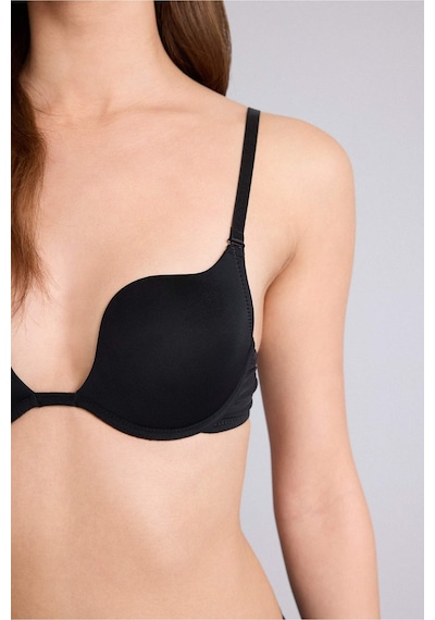 Defacto Kaplı Yarım Dolgulu Balenli Bra D0812ax26spbk81 Siyah-bk81