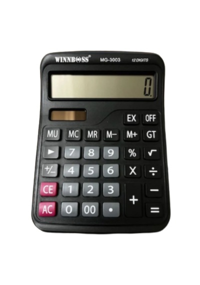 Winnboss Mg-3003 Hesap Makinesi Siyah