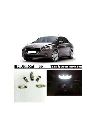 Fardoktoru Peugeot 301 Led İç Aydınlatma Ampul Seti Beyaz