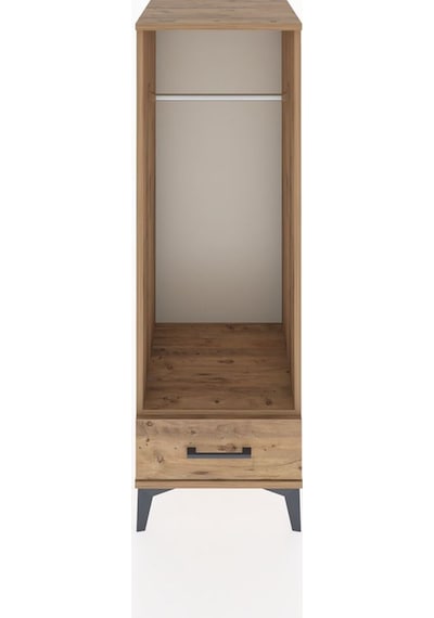 Hyperion Dolap Tek Raflı Tek Çekmeceli Tek Askılı 44x44x134 Çam-çam Atlas Çam