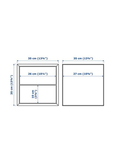 Ikea Eket Dolap Ünitesi, Koyu Gri, 35x35x35 Cm, Çekmeceli