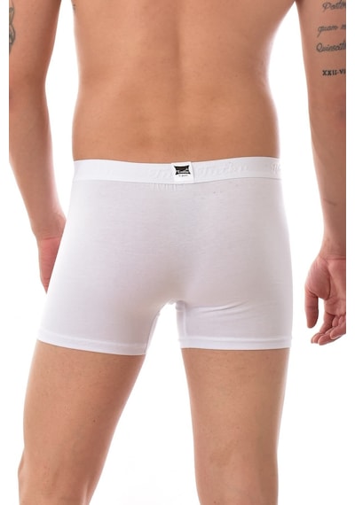 Lukitus Tutku Erkek Likralı Boxer Beyaz 6 Adet