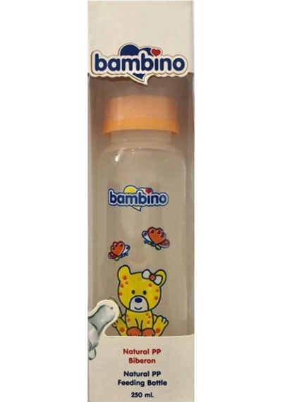 Bambino Natural PP Desenli Ayıcıklı Biberon 250Ml