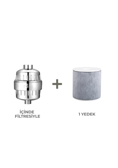 Pure Swan Duş Filtresi+1 Yedek Filtre Krom
