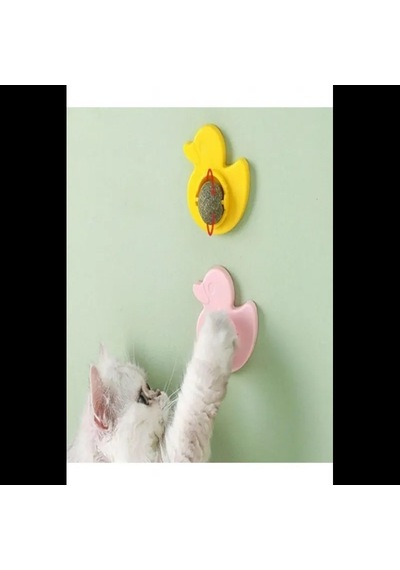 Ördek Şekilli Kedi Otu Oyuncak Duvara Yapışan Catnip Kedi Oyuncağı Oyun Topu