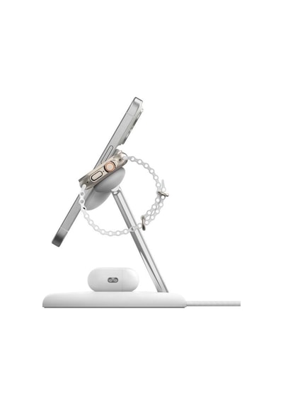 Belkin Wız023vfwh Qi2 15w 3in1 Magsafe Şarj Standı - Beyaz