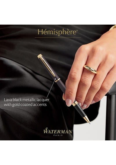 Waterman Hemisphere 25 Metalik Siyah Gt Roller Kalem Çok Renkli