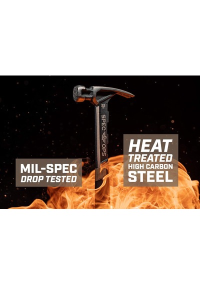 Spec Ops - Spec-m22cf Tools Kadro Çekici, 625 G, Rip Claw, Frezelenmiş Yüzey, Darbe Emici Sap,%3'ü Gazilere Bağışlanmış Siyah/açık Kahverengi