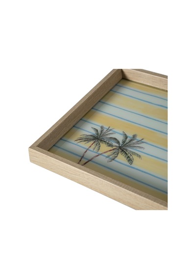 Mudo Home Palmıes Dekoratif Tepsi 31x42 Cm Çok Renkli