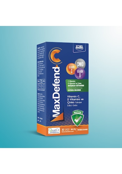 Edis Pharma Maxdefend C Vitamini D Vitamini Ve Çinko 30 Saşe
