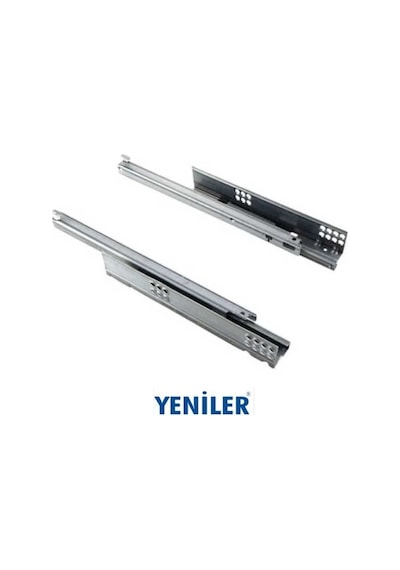 Gizli Ray Çift Açılım 45 Cm 2 Takım Metalik