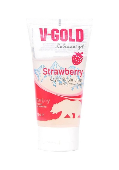 V-Gold Su Bazlı Kayganlaştırıcı Jel Çilek Aromalı 75 ML