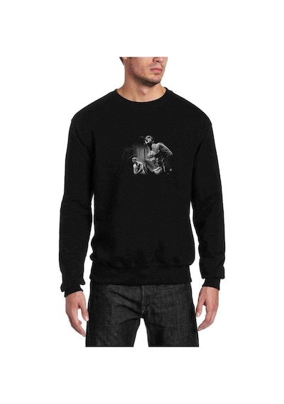 Oasis Metal Rock Music Müzik Baskılı Siyah Erkek Sweatshirt (528881125)