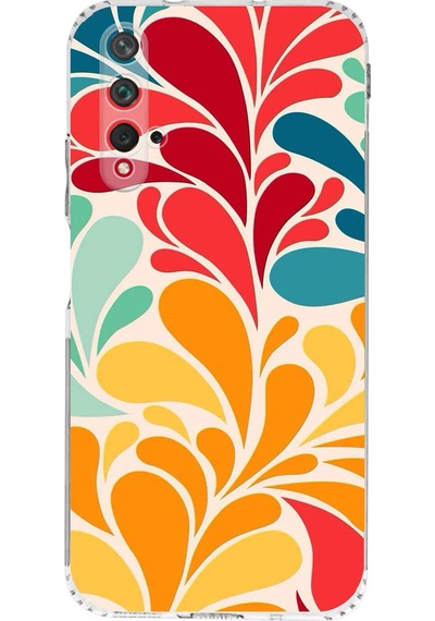 Huawei Nova 5t İle Uyumlu Retro Color 5 Kamera Korumalı Şeffaf Kılıf Şeffaf
