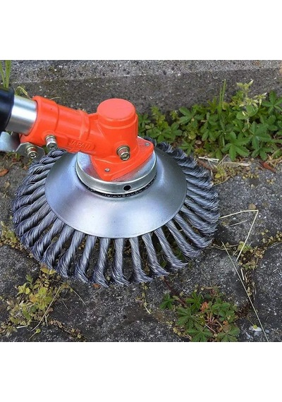 Por-max Profesyonel Tırpan Başlığı 24 Tel Fırçalı 6 Inch