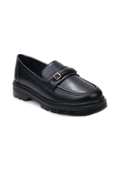 Wanetti 03432 Kadın Ortopedik Günlük Loafer Ayakkabı Sıyah