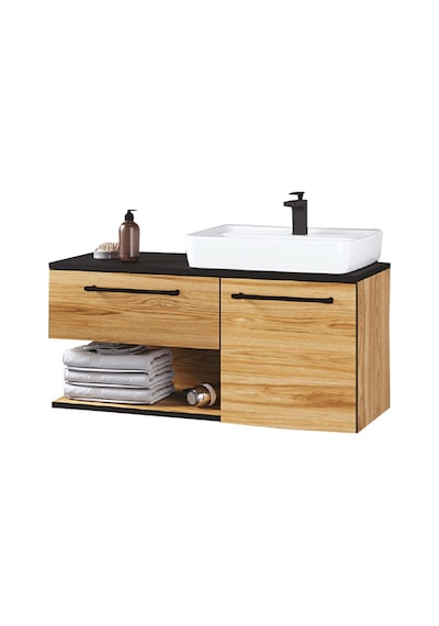 Turkuaz Seramik Duru Etajerli Lavabo 50 x 40 CM.Denko Piramit 90 Alt Modül