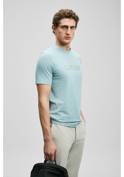 Lufian Oscar Modern Grafik Erkek T-shirt 111020280 Mavi