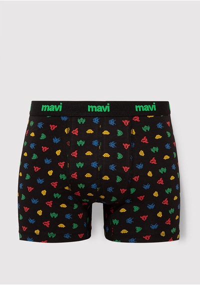 Mavi - Baskılı Siyah Boxer 092259-900 Siyah (453492580) Siyah