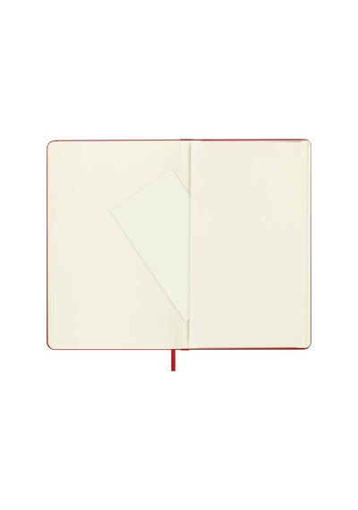 Çizgisiz Kırmızı Defter L Boy Sert Kapak Çok Renkli